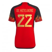 Fotbalové Dres Belgie Charles De Ketelaere #22 Domácí MS 2022 Krátký Rukáv